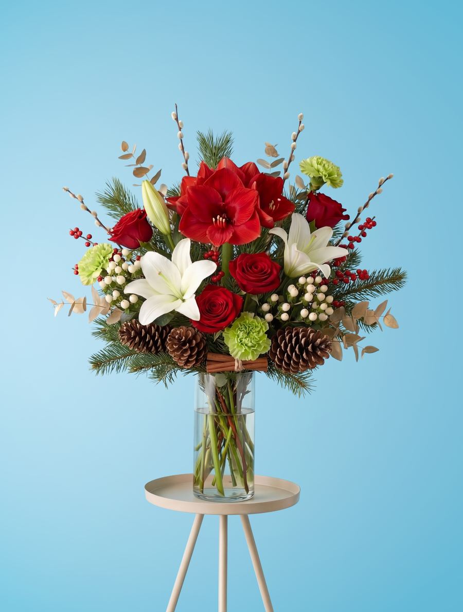 Festive bouquet P&O blue